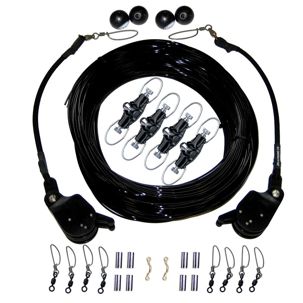 Rupp Double Rigging Kit W/Lok-Ups & Nok-Outs - 260' Black Mono