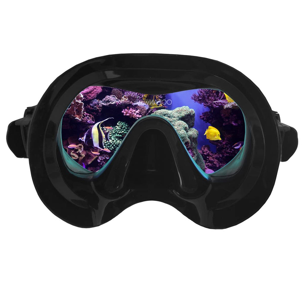 Oceanways Superview-Hd Mask - Black Silicone
