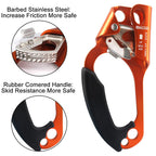 Newdoar Left Hand Ascender Rock Climbing Tree Arborist Rappelling Gear Equipment Ce Certified Rope Clamp For 8~13Mm Rope(Left Or