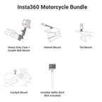 Insta360 Motorcycle Bundle - Complete Mounting Kit For Insta360 One X3/X2/X 360 Cameras | Compatible With Insta360 One R/Rs, Evo