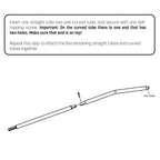 Skywalker Trampolines Lower Enclosure Straight Tube, Pack Of 2, Metal Color, Part #4201