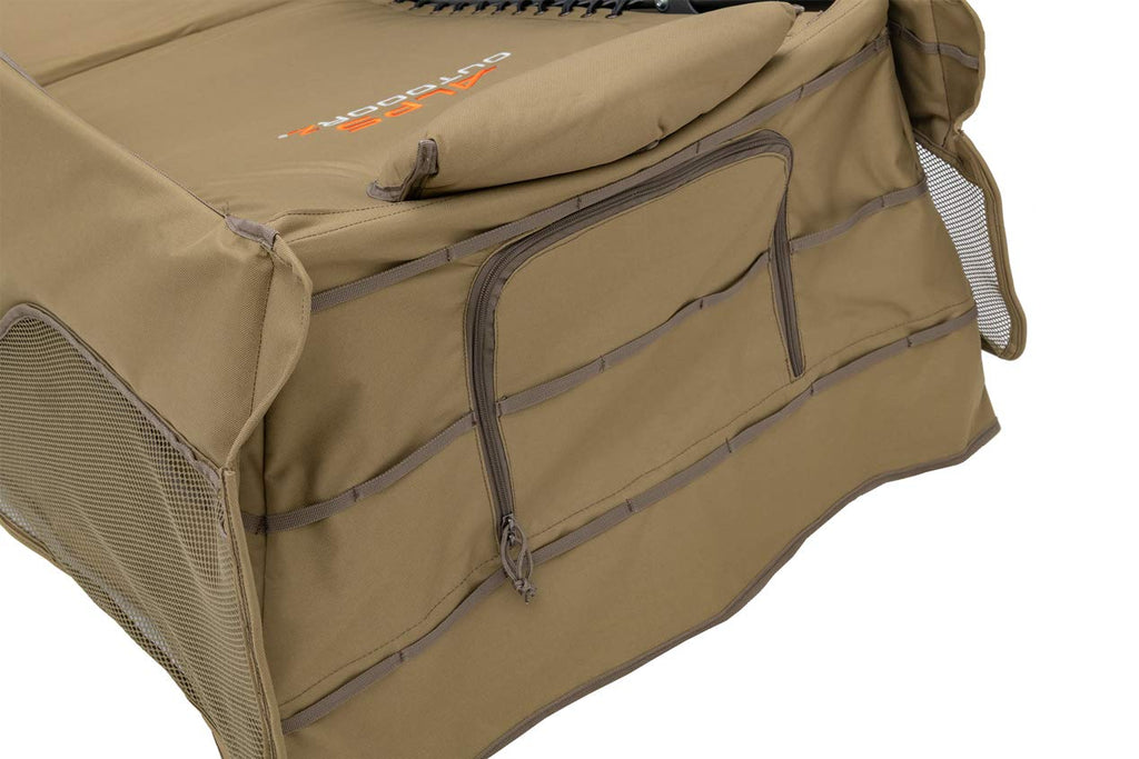 ALPS OutdoorZ Legend Layout Blind - Hunting Blind, Tan, with Zero-Gravity Chair Design, Waterproof Floor, Mesh Face Screen, Rear