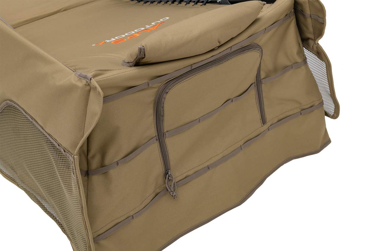 ALPS OutdoorZ Legend Layout Blind - Hunting Blind, Tan, with Zero-Gravity Chair Design, Waterproof Floor, Mesh Face Screen, Rear