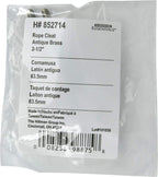 Amazing Drapery Hardware Essentials 852714 Rope Cleat Antique Brass 2-1/2' - 2 Pack