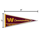 Rico Industries Nfl Football Washington Commanders Classic 12'' X 30'' Felt Wall D  Cor Pennant - Great For Home/Bed Room/Man Ca