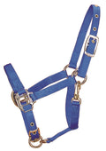 Hamilton Halter Company 347604 Adjustable Chin Horse Halter with Snap Blue, Pony