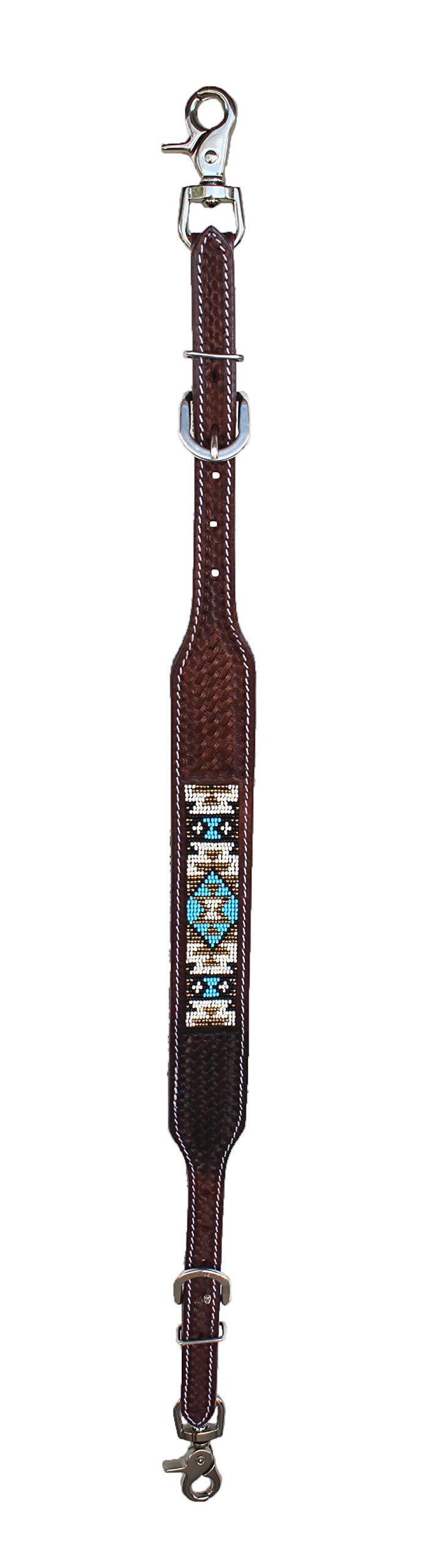 Challenger Western Tack Floral Tooled Leather Wither Breast Collar Strap 10507