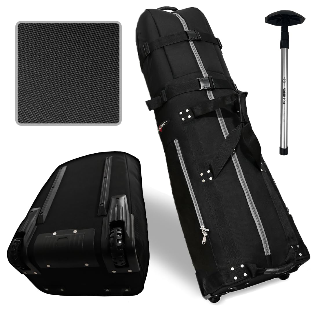 CaddyDaddy First Class Military Grade Ballistic Nylon Travel Cover with EVA Dense Foam Top Padding 2 Year Full Replacement Cover