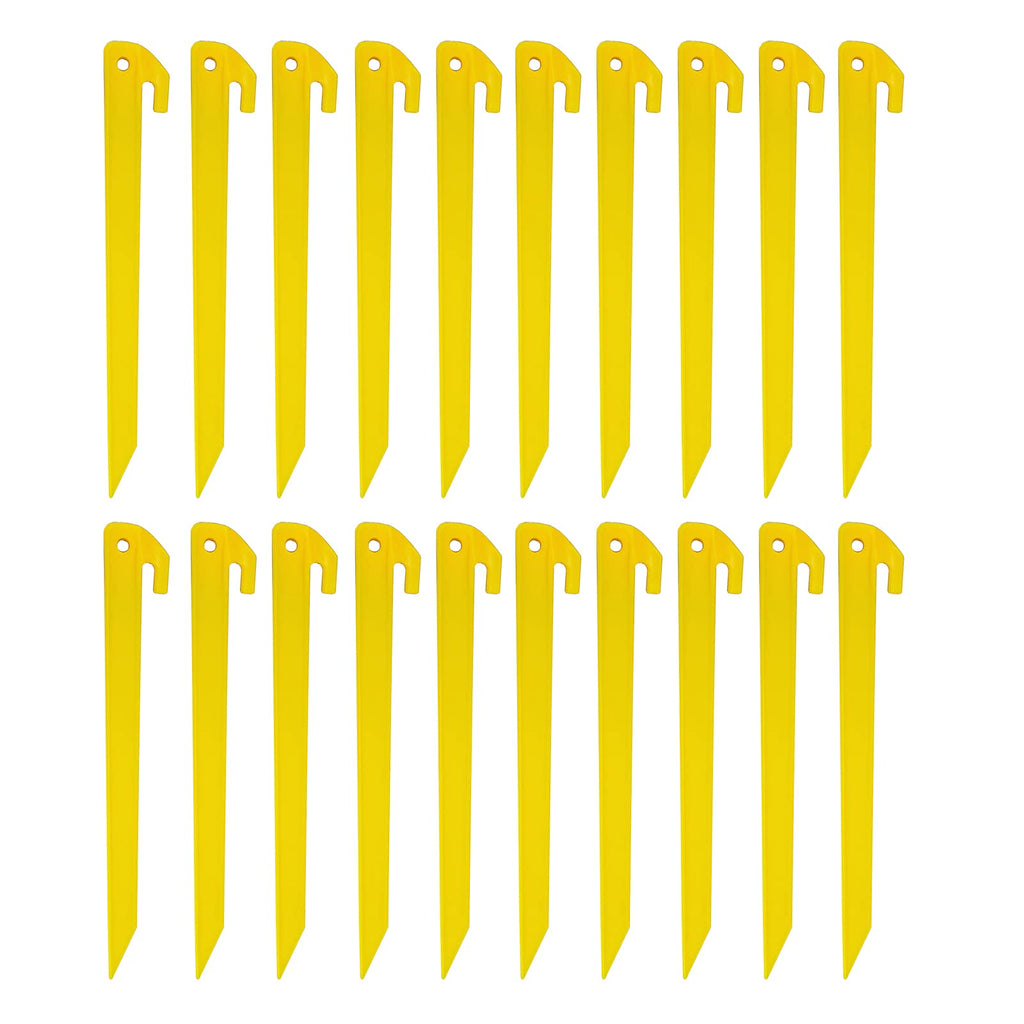 20X Heavy Duty Plastic Tent/Awning Pegs, Tent Stakes, Sand Stakes For Beach, 300Mm / 12Inch Length, Camping Caravan