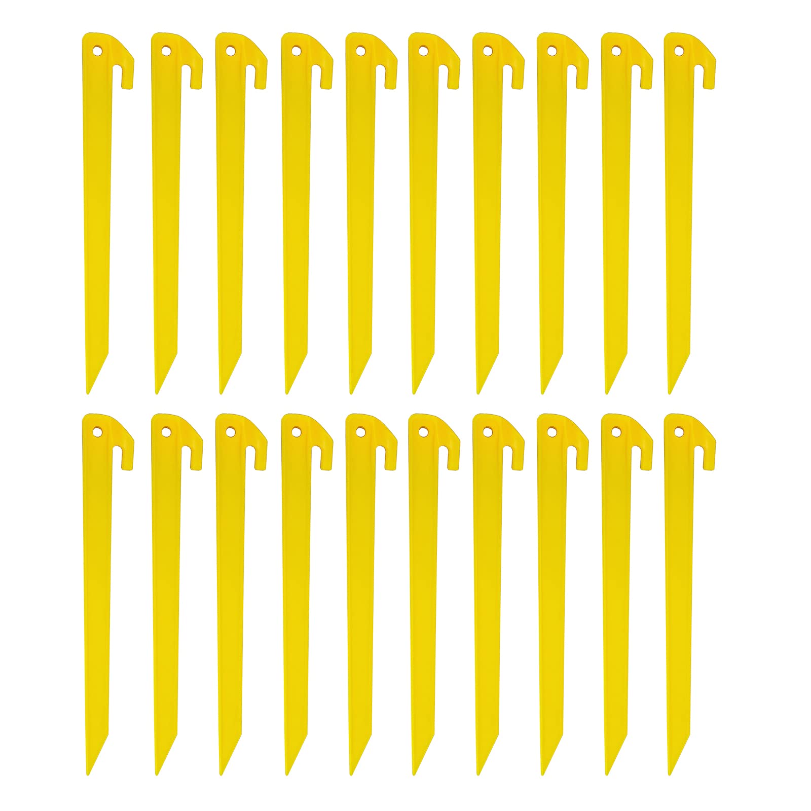 20X Heavy Duty Plastic Tent/Awning Pegs, Tent Stakes, Sand Stakes For Beach, 300Mm / 12Inch Length, Camping Caravan