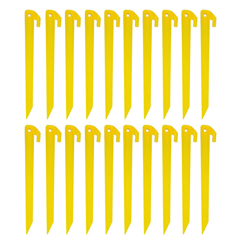 20X Heavy Duty Plastic Tent/Awning Pegs, Tent Stakes, Sand Stakes For Beach, 300Mm / 12Inch Length, Camping Caravan