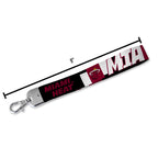 Rico Industries Nba Basketball Miami Heat Wrist Lanyard Key Chain, Cute Wristlet Strap Keychain Holder For Women Men Car Keys Id