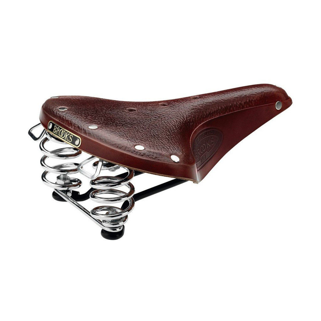 Brooks Saddles B67 S Bicycle Saddle (Women'S, Chrome Springs, Antique Brown)