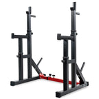 Multi-Function Barbell Rack 550Lbs Capacity Dip Stand Home Gym Fitness Adjustable Squat Rack Weight Lifting Bench Press Dipping 