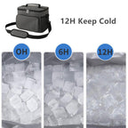 Gaderth Cooler Bag, Collapsible Cooler Bag, Large Lunch Bag 12 Can (10L), Insulated Leakproof Soft Sided Cooler Bag, Portable Be