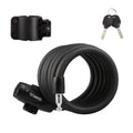 Titanker Bike Locks With Keys, Bike Lock Cable 4 Feet Coiled Secure Bike Cable Lock With Mounting Bracket, 12 Inch Diameter