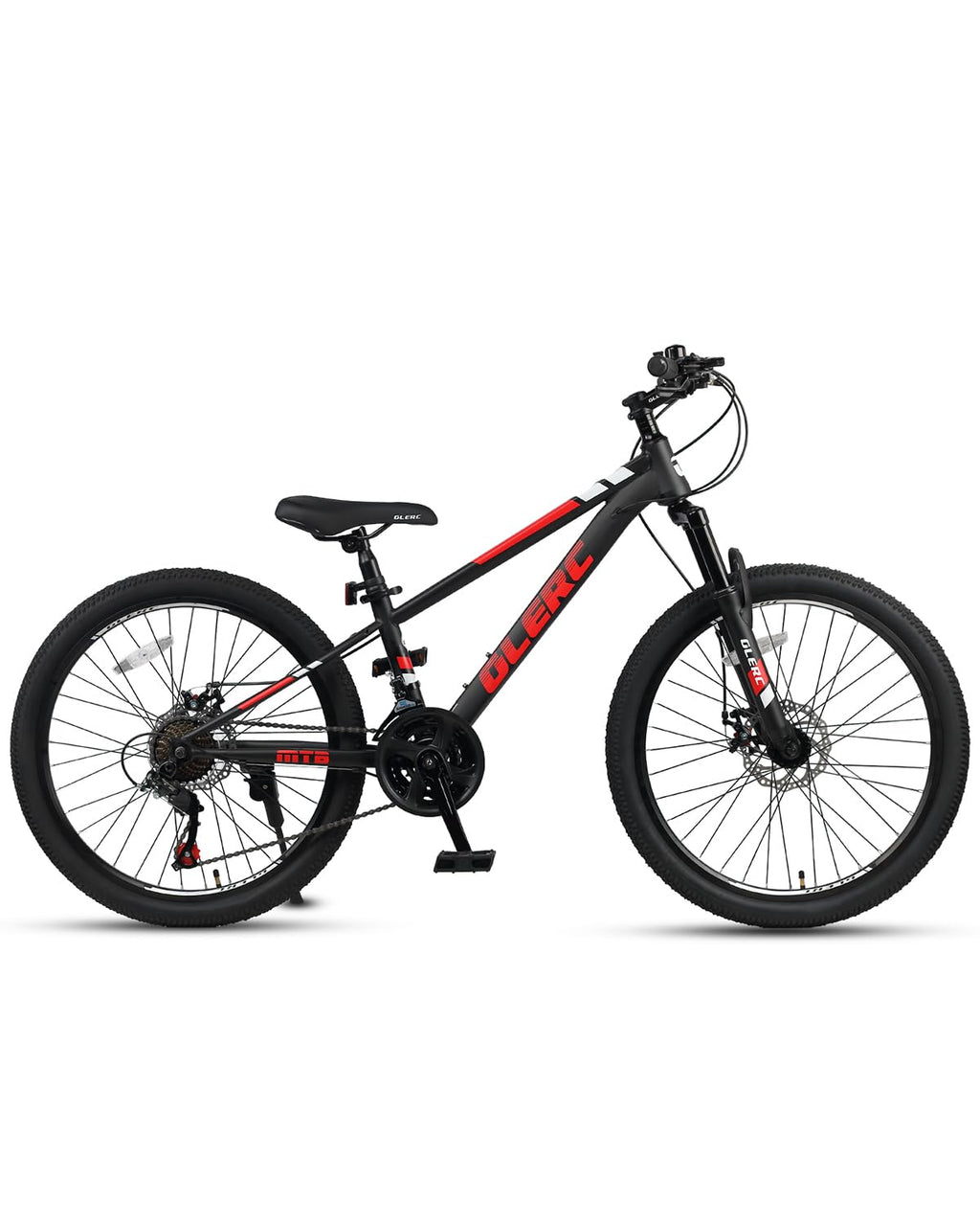 Glerc 24 Inch Kids Bike, Kids Mountain Bike for Boys and Girls Ages 9-14, 21-Speed Skyline Bicycle with Front Suspension and Dis