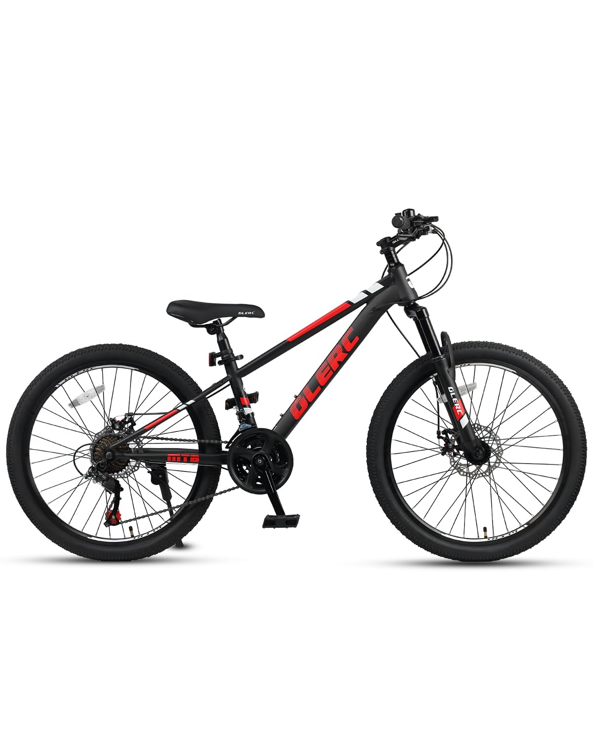 Glerc 24 Inch Kids Bike, Kids Mountain Bike for Boys and Girls Ages 9-14, 21-Speed Skyline Bicycle with Front Suspension and Dis