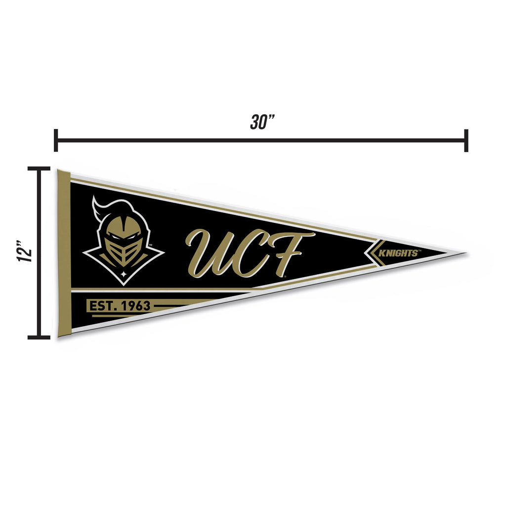 Rico Industries Ncaa Central Florida Knights - Ucf Ucf Classic 12'' X 30'' Felt Wall D  Cor Pennant - Great For Home/Bed Room/Ma