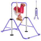 Watbkhe Kids Gymnastics Bar Gymnastic Equipment For Home Adjustable Height Gymnastic Training Bar Gymnastic Stuff For 3-7 Years