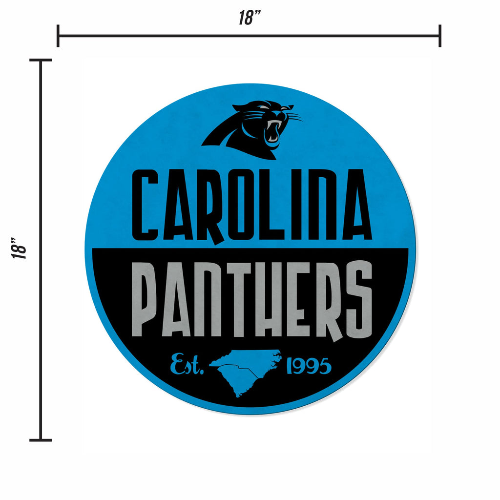 Rico Industries Nfl Carolina Panthers Classic Shape Cut Pennant - Home And Living Room D  Cor - Soft Felt Ez To Hang 18X0.10X18