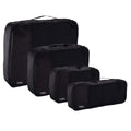 Edifier Bag Organizer Packing Cubes/Travel Pouch/Travel Organizer  Small, Medium, Large, And Slim, Black (4Piece Set)