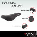 Velo Bmx Gel Bicycle Saddle Black, 247X137Mm