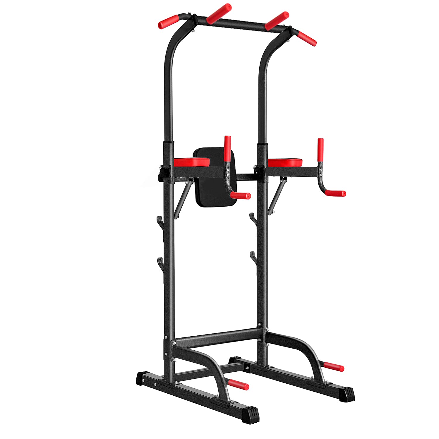 Power Tower Dip Station, Pull Up Bar Station & Multi-Function Gym Equipment For Home Strength Training Adujustable Height Up To 