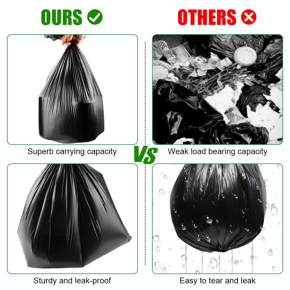 Flintronic Camping Toilet Bags, 120 Pcs (6 Roll) Portable Toilet Bags, Thickened Toilet Waste Bags, Camp Potty Liner Bag For Cam