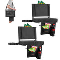 VEVOR Stadium Seat, Folding Bleacher Seat with Back Support and Thick Cushion, Padded Stadium Seats for Bleacher Includes Should