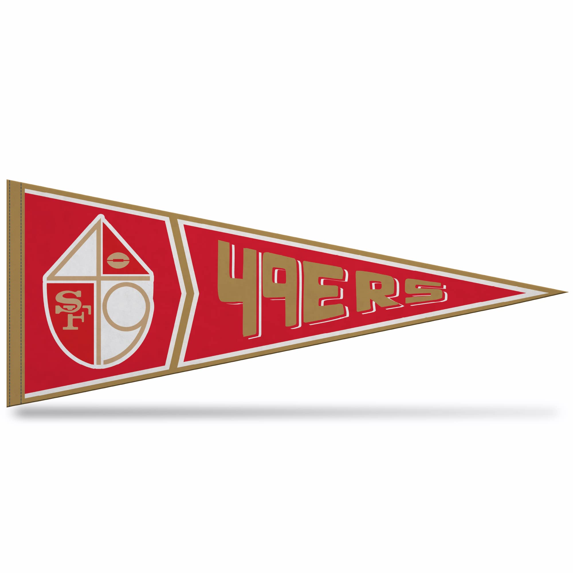 Rico Industries Nfl Football San Francisco 49Ers Retro - Alt 12'' X 30'' Felt Wall D  Cor Pennant - Great For Home/Bed Room/Man