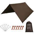 Kalinco Waterproof Camping Tarp Tent Hammock Rain Fly, 10X10Ft/10X15Ft, Mutifunctional Tent Footprint Lightweight Tarp For Campi