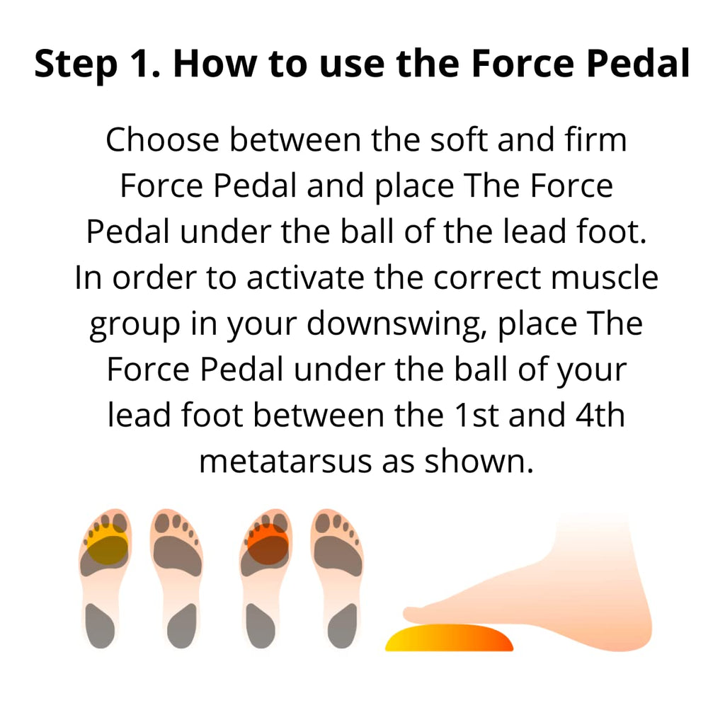 The Force Pedal Bundle -Created Golf Training Aid - Made In Italy- Increase Club Head Speed - Ground Reaction Force And Stabilit