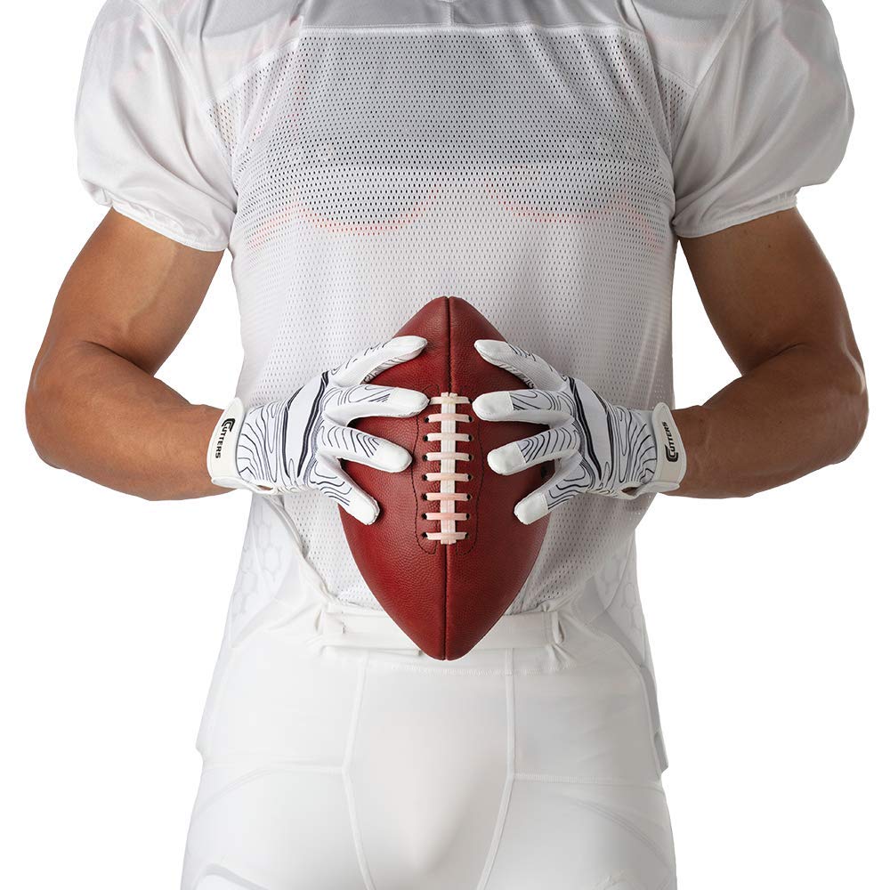 Cutters Game Day Receiver Glvs Flag S/M
