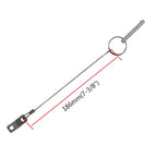Quick Release Pin, Diameter 1/4''(6.3Mm), Total Length 3''(76Mm), Effective Length 2.4''(61Mm), Full 316 Stainless Steel, Bimini