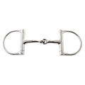 Korsteel Stainless Steel Jointed Dee Ring Snaffle Bit, 4.5''
