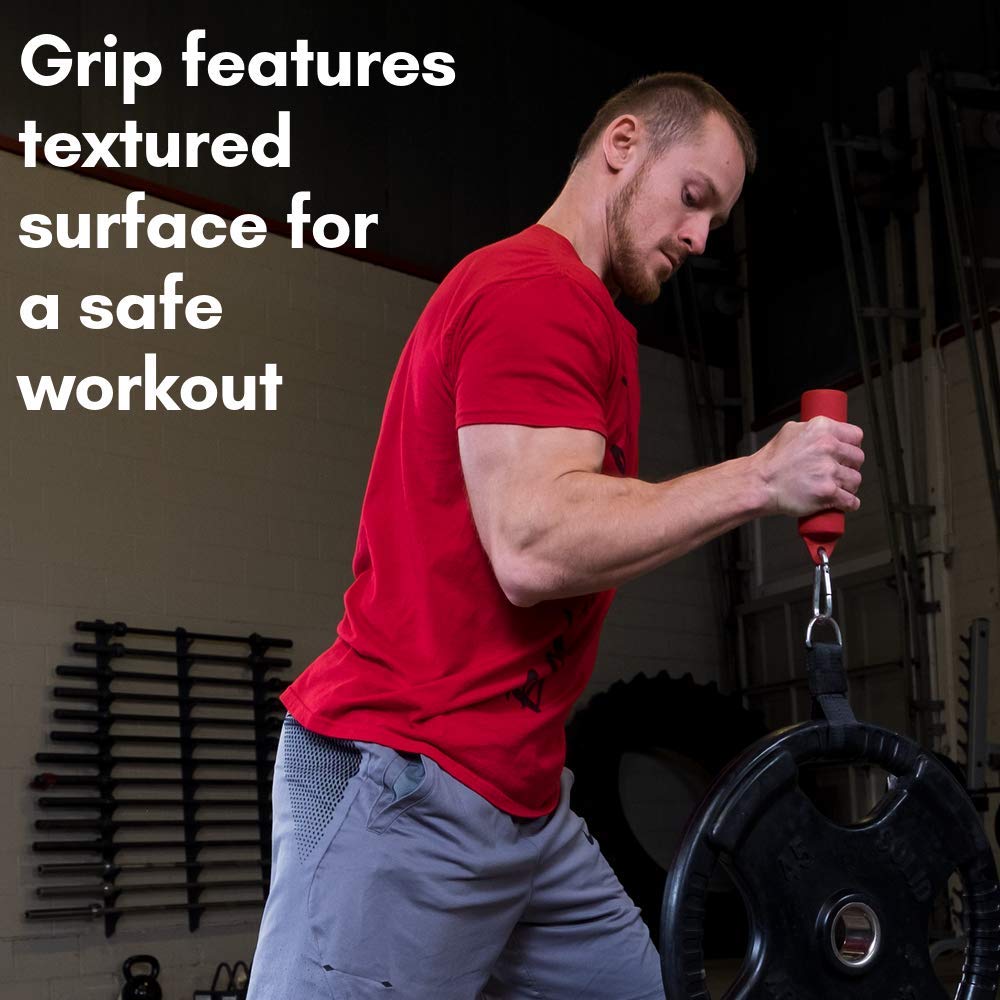 Body-Solid Tools Nunchuck Grips - Strength Training, Forearm Exerciser, Home Gym Equipment, Pull Up Bar, Non-Slip, Kettlebell &