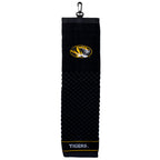 Team Golf Ncaa Missouri Tigers Embroidered Golf Towel Embroidered Golf Towel, Checkered Scrubber Design, Embroidered Logo