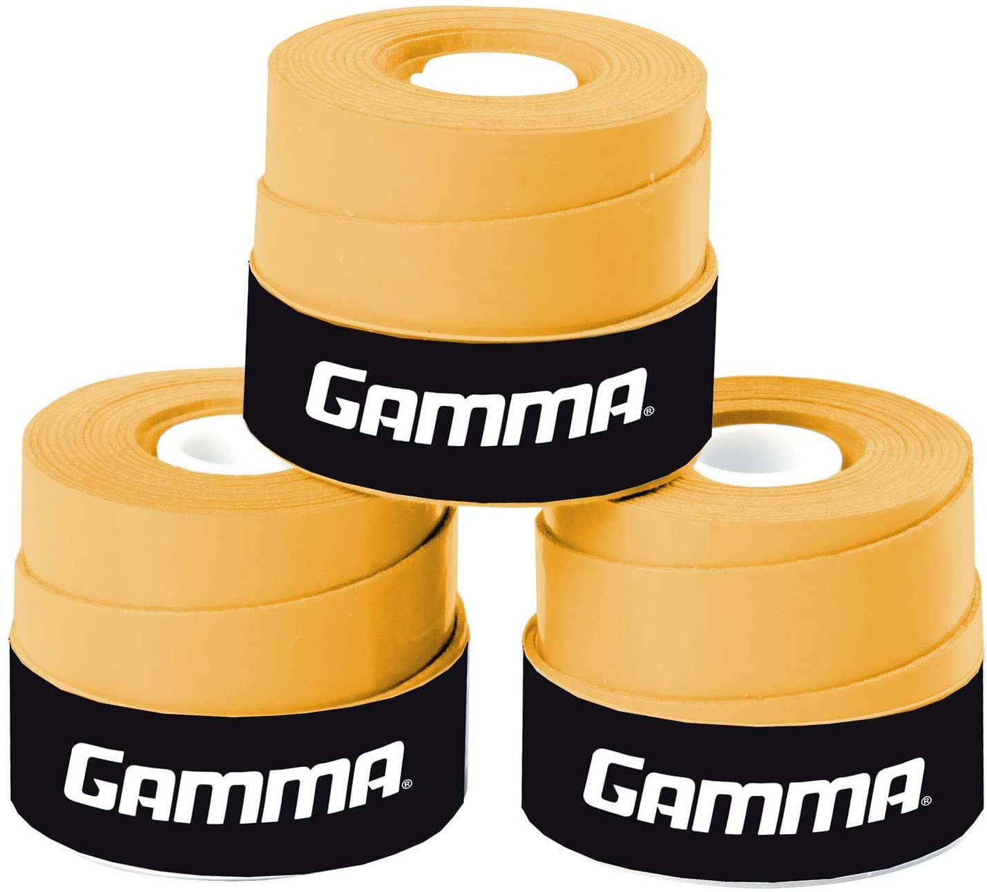 Gamma Sports Supreme Overgrip For Tennis, Pickleball, Squash, Badminton, And Racquetball Racquets, 3-Pack, Orange