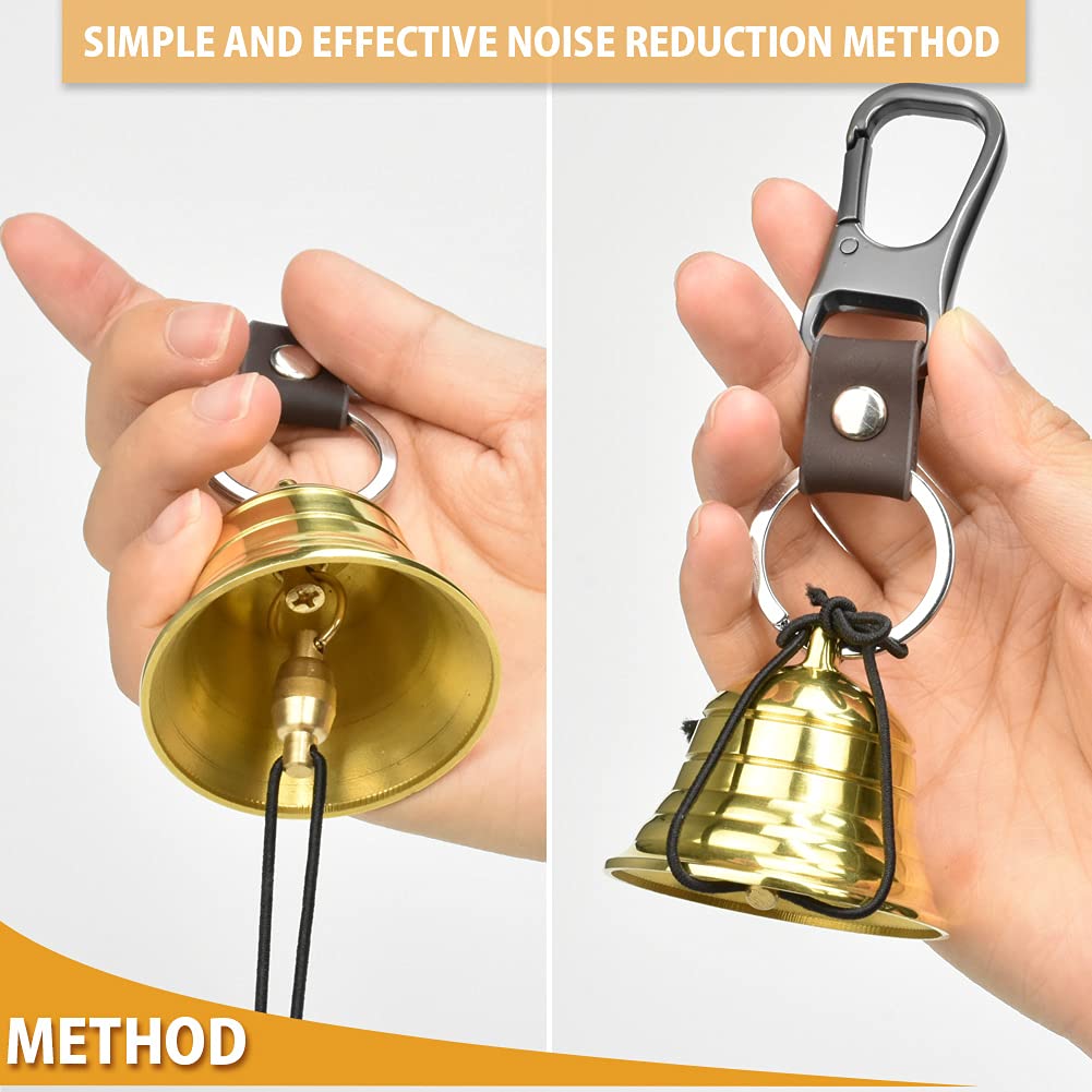 Nedfoss 120Db Bear Bell With Electronic Air Horn, Hiking Essentials For Women, Pro Bear Safety Kit For Hiking Gear Gifts, Dual D