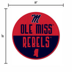 Rico Industries Ncaa Mississippi Rebels Classic Shape Cut Pennant - Home And Living Room D  Cor - Soft Felt Ez To Hang 20.5 X 18