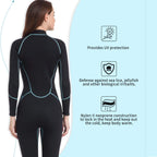 Mens 3Mm Shorty Wetsuit Womens, Neoprene Full Body Diving Suit Front Zip Diving Wetsuit Snorkeling Surfing (Womens Fullsuit, L)