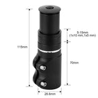Kelxu Bike Stem Riser, Aluminum Alloy 28.6Mm Fork Stem Bike Handlebar Extender For Mtb/Road Bike/Bmx With High-Strength Bolts (H