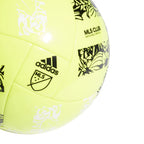 adidas MLS Club Soccer Ball, Solar Yellow/Black, 3