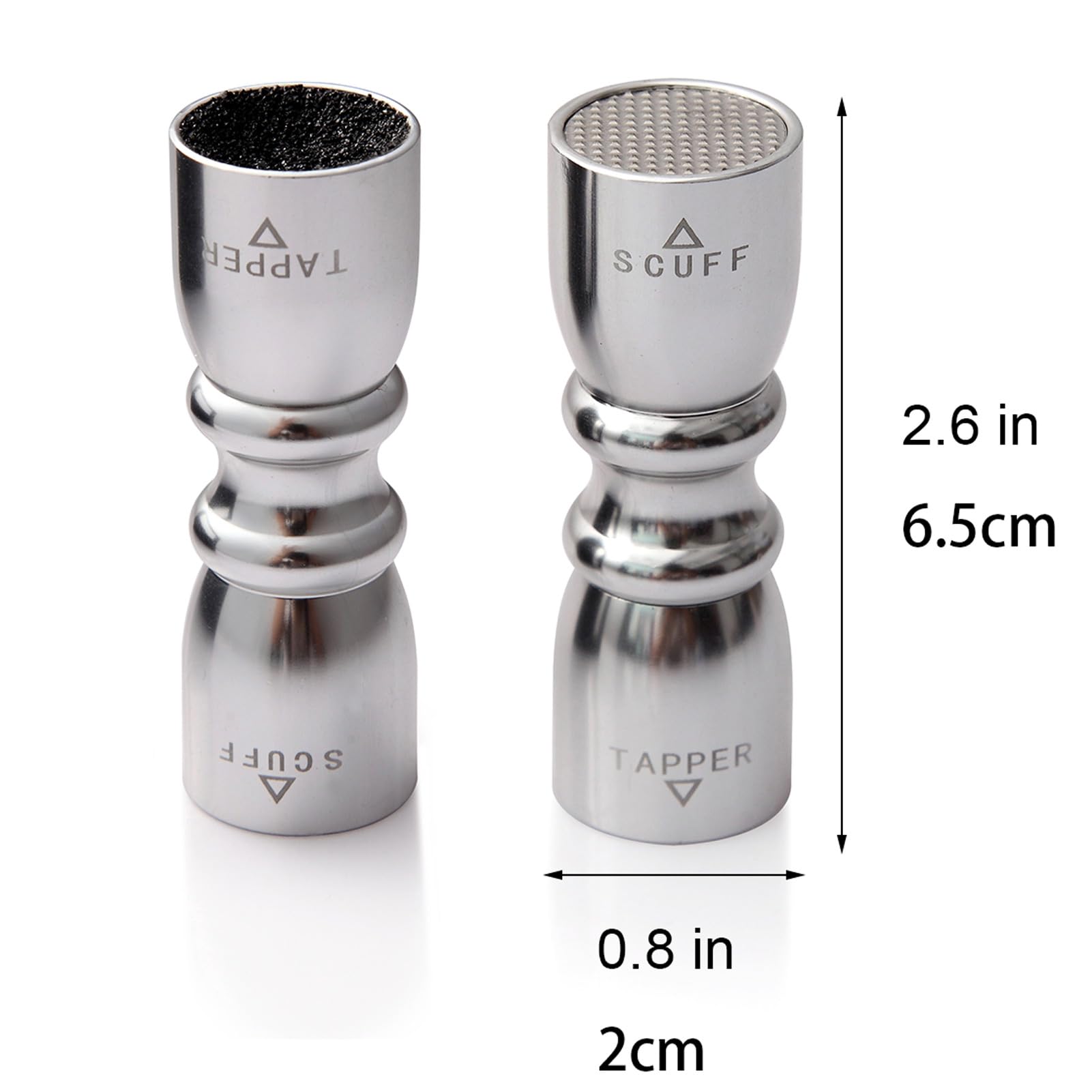 Lake Of Fire 3-In-1 Snooker Pool Cue Tips, Cue Tip Stick Shaper Billiard Pool Cue Accessories Tool Scuffer/Aerator(Silvery)