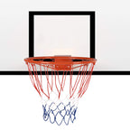 GYMAX Basketball Rim, 15/18 inch Basketball Rim Replacement with All-Weather Net, Basketball Hoop Replacement Rim Outdoor/Indoor