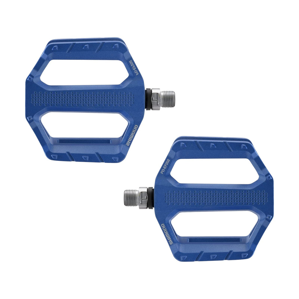 Shimano Pd- Ef202 Casual Riding Flat Pedal, Blue, One Size