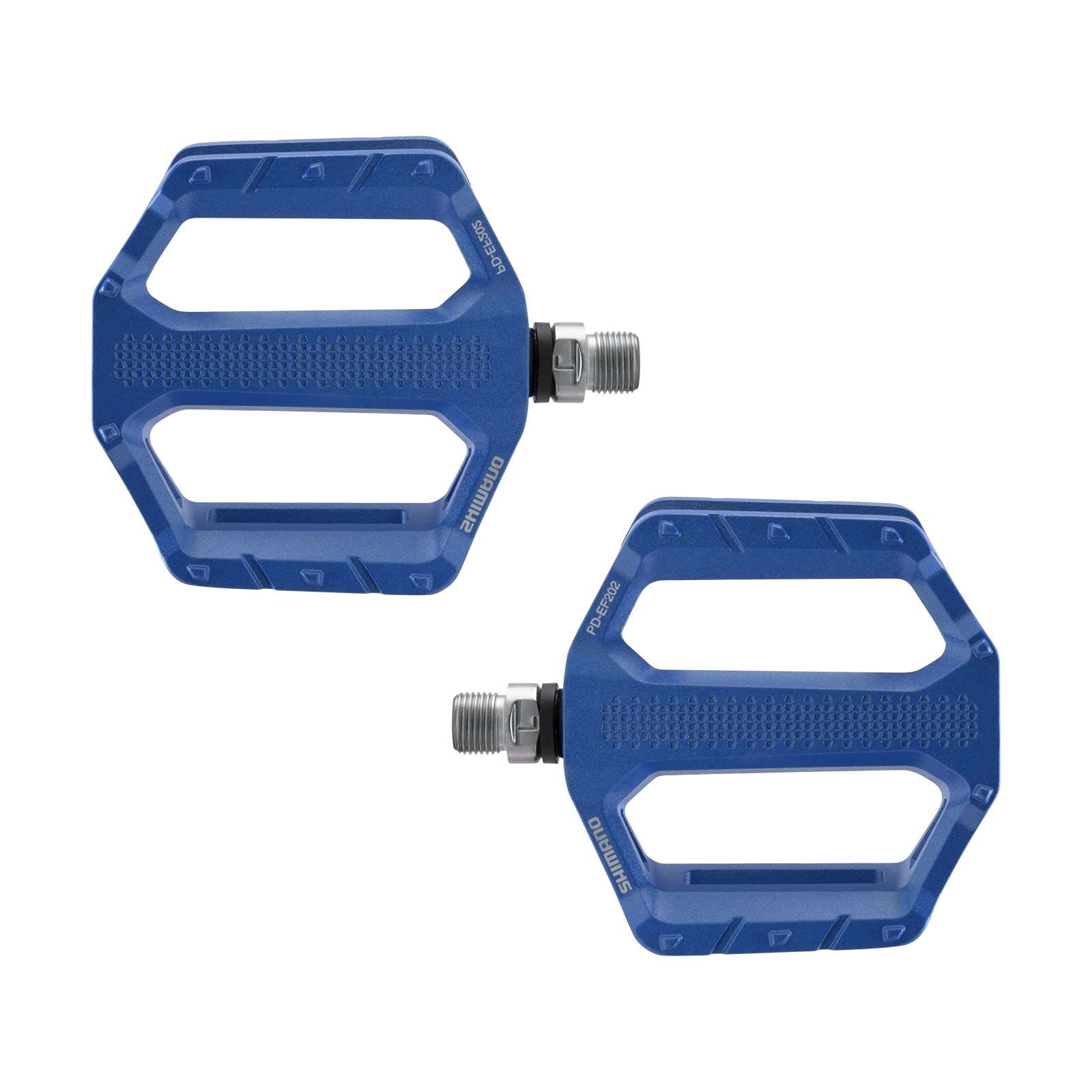 Shimano Pd- Ef202 Casual Riding Flat Pedal, Blue, One Size