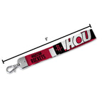 Rico Industries Nba Basketball Houston Rockets Wrist Lanyard Key Chain, Cute Wristlet Strap Keychain Holder For Women Men Car Ke