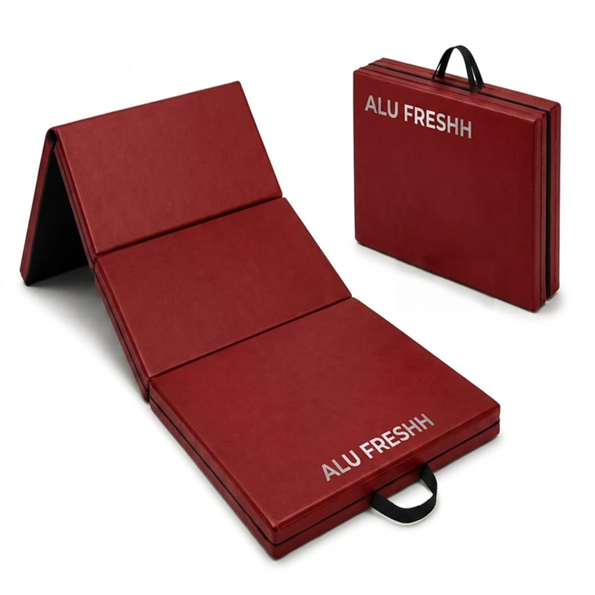 AluFreshh 22 Mm Thick Foldable Yoga Mat 72 X 24 Inch High Density Foam Exercise Mat For Yoga Gymnastics Training And Home Worko